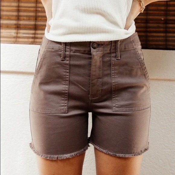 bohme Pants - Bohme brown hi rise foldable shorts size small